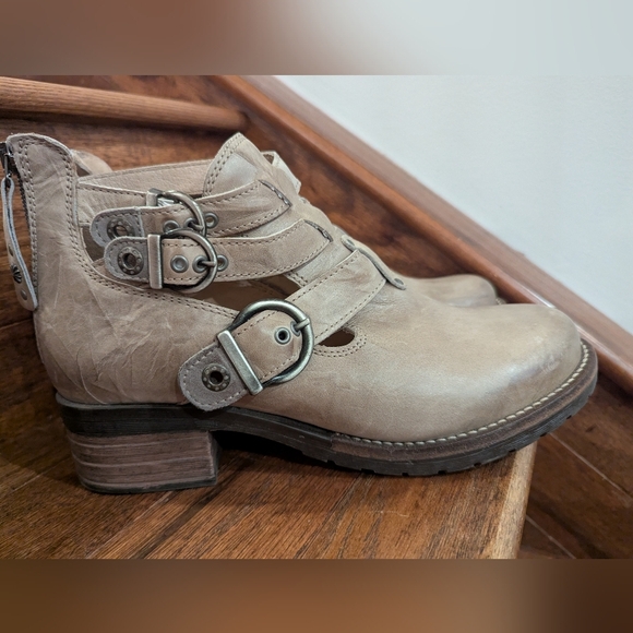 Dromedaris Women's Kelsy Taupe Brown Leather Ankle Boots Size 40 EU Sz 9/9.5 - Picture 7 of 16